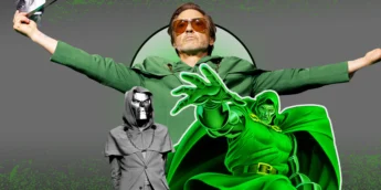 O vilão Doutor Destino e o ator Robert Downey Jr.