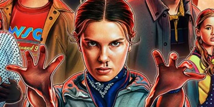 Eleven usando poderes em Stranger Things