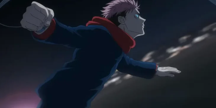 Yuji Itadori no Arco Incidente de Shibuya em cena de Jujutsu Kaisen: Execução