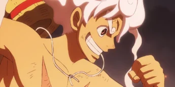 Luffy na forma Gear 5 em cena do Episódio 1.148 de One Piece