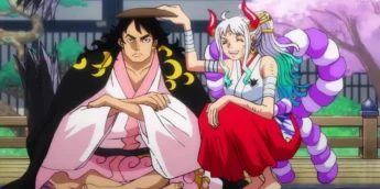Momonosuke e Yamato em cena de One Piece
