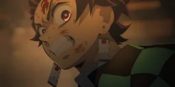 Tanjiro Kamado em cena de Demon Slayer: Castelo Infinito