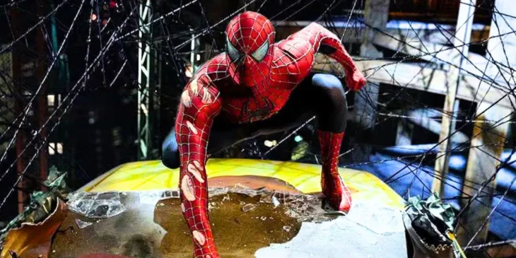 Tobey Maguire no filme Homem-Aranha 3