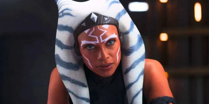 Rosario Dawson caracterizada como Ahsoka