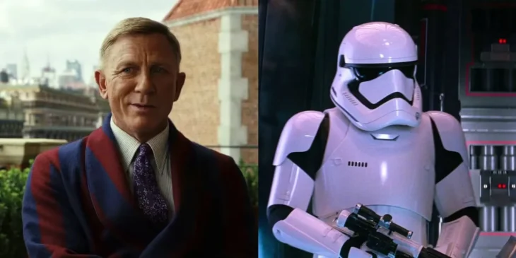 Daniel Craig em Knives Out e em Star Wars