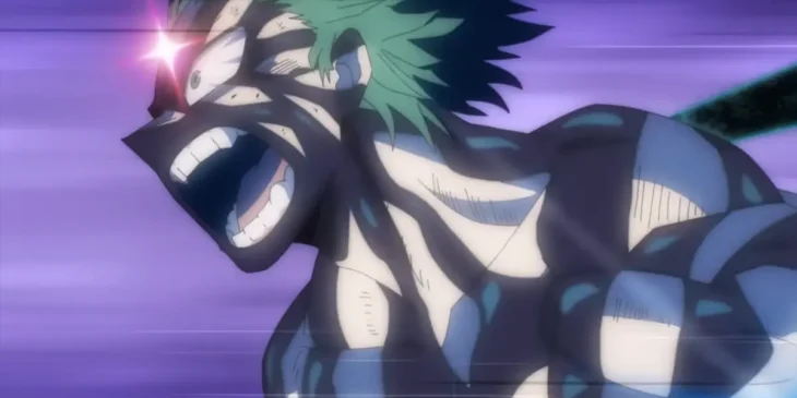 Deku em cena do Episódio 165 de My Hero Academia
