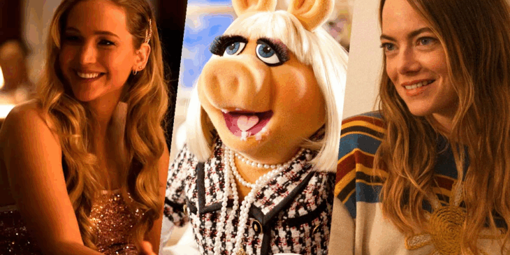 Miss Piggy dos Muppets ganhará filme produzido por Jennifer Lawrence e Emma Stone