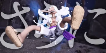 Luffy na forma Gear 5 em One Piece Pirate Warriors 4