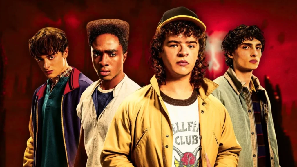 Will, Lucas, Dustin e Mike em Stranger Things 5