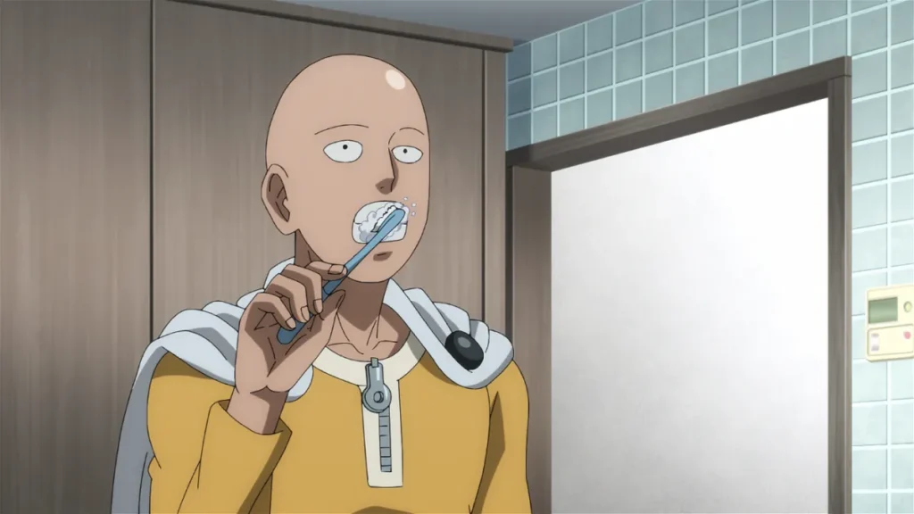 Saitama em cena do Episódio 29 de One-Punch Man