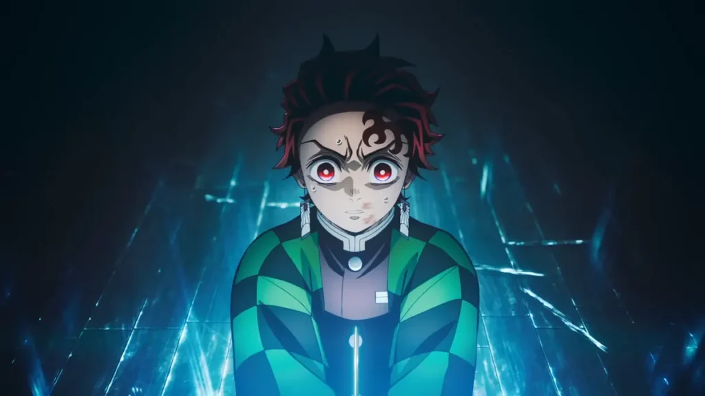 Tanjiro Kamado em cena de Demon Slayer: Castelo Infinito