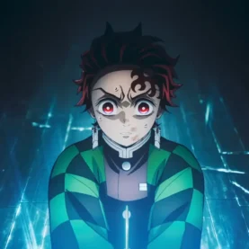 Tanjiro Kamado em cena de Demon Slayer: Castelo Infinito