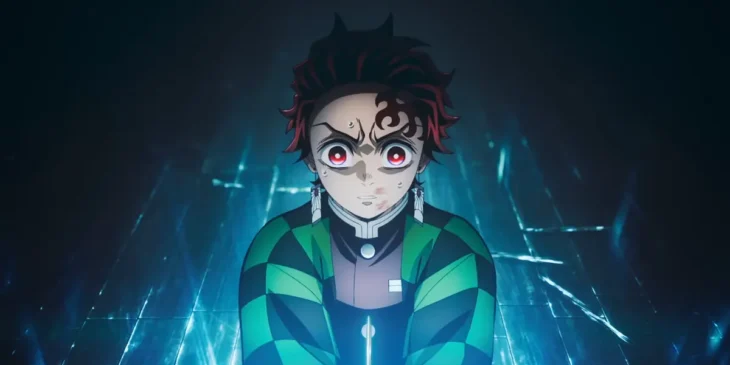 Tanjiro Kamado em cena de Demon Slayer: Castelo Infinito
