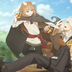 Holo e Lawrence em pôster da 2ª temporada de Spice and Wolf