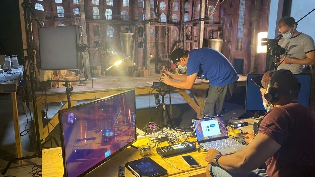 Foto de bastidores de Dupla Dinâmica