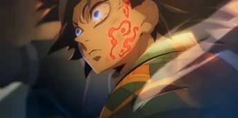 Giyu Tomioka em cena de Demon Slayer: Castelo Infinito
