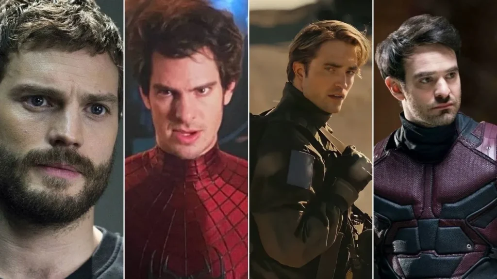 Jamie Dornan, Andrew Garfield, Robert Pattinson e Charlie Cox