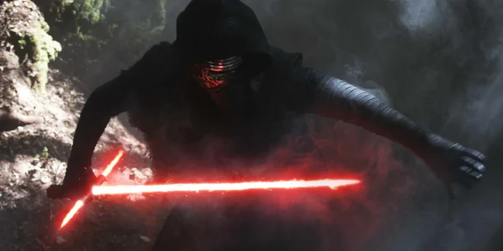Adam Driver como Kylo Ren em Star Wars