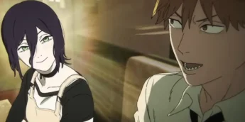 Reze e Denji em cena de Chainsaw Man - O Filme: Arco da Reze