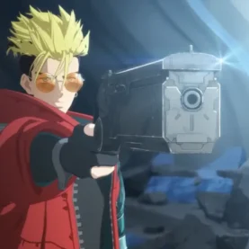 Vash em cena de TRIGUN STARGAZE