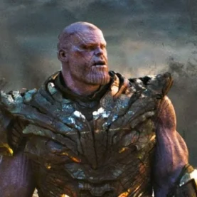 Josh Brolin caracterizado como Thanos no MCU