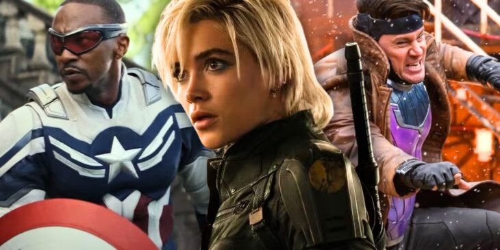 Florence Pugh e membros do elenco de Vingadores Doomsday