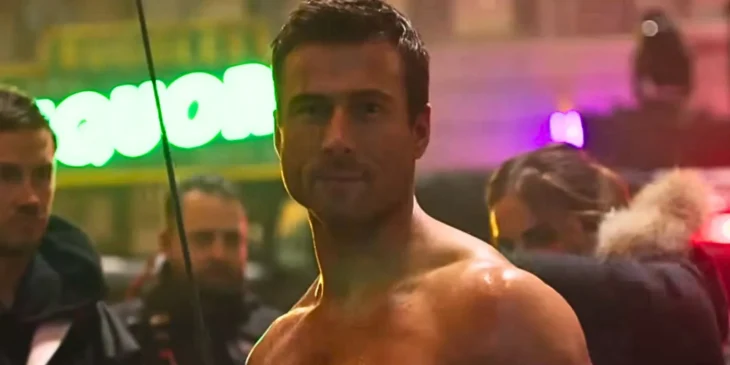 Glen Powell nos basitidores de O Sobrevivente