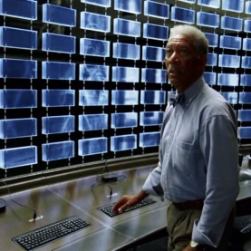 Morgan Freeman em Batman: O Cavaleiro das Trevas
