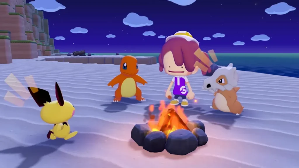Ditto e outros Pokémon em Pokémon Pokopia