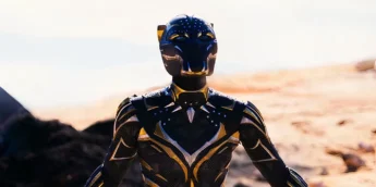 Letitia Wright como Shuri em Pantera Negra: Wakanda Para Sempre