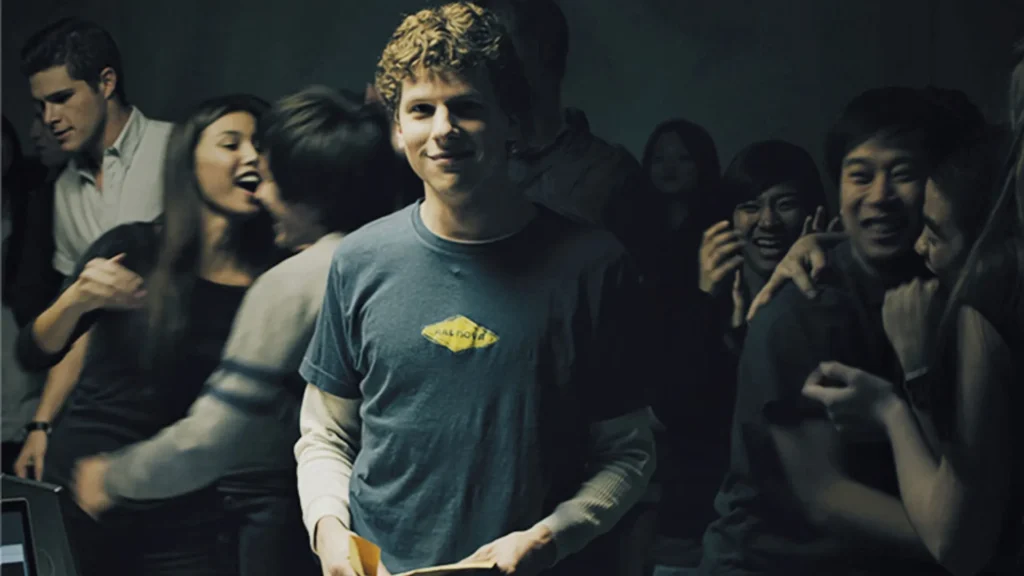Jesse Eisenberg em A Rede Social