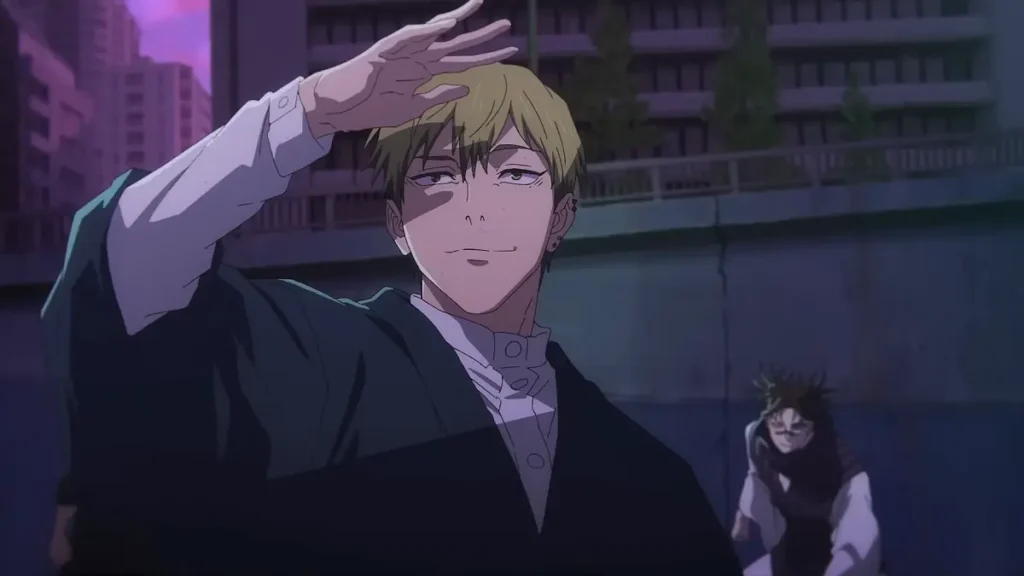 Naoya Zenin e Choso em cena de JUJUTSU KAISEN: Execução