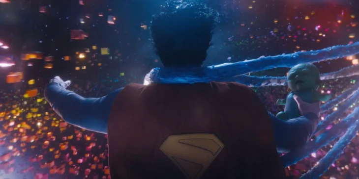 Cena visualmente impressionante de Superman, de James Gunn