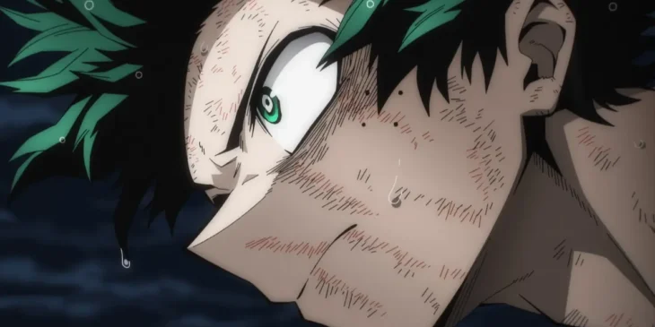 Deku em cena do Episódio 167 de My Hero Academia