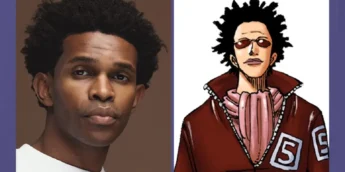 Anúncio de Camrus Johnson como Mr. 5 em One Piece: A Série