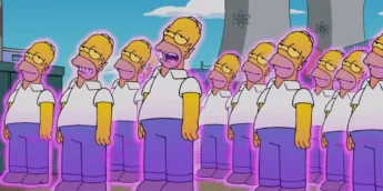 Pessoas fantasiadas de Homer na Califórnia