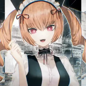 Faris em vídeo promocional de anúncio de Steins;Gate Re:Boot