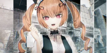 Faris em vídeo promocional de anúncio de Steins;Gate Re:Boot