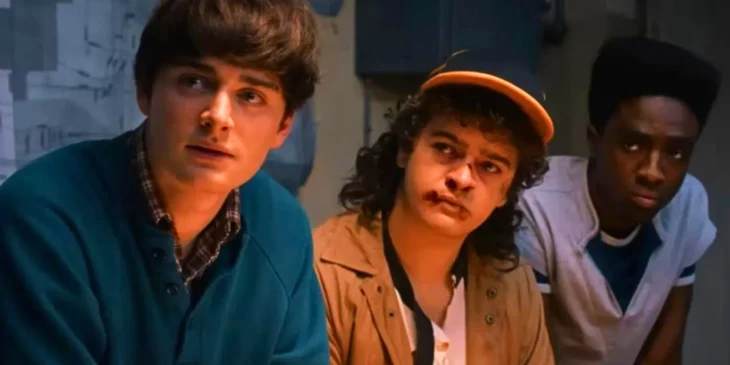 Will, Dustin e Lucas em Stranger Things 5
