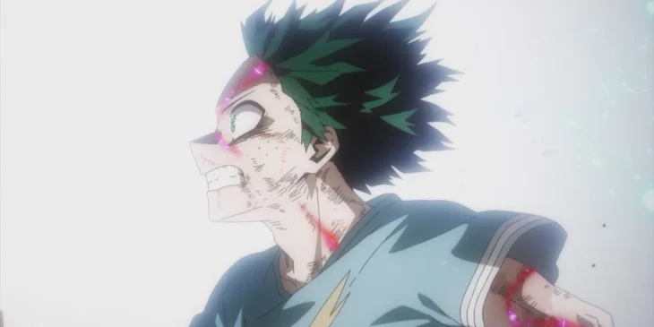 Deku em cena do Episódio 167 de My Hero Academia