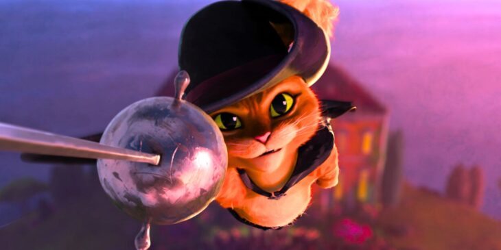 Gato de Botas em franquia animada da DreamWorks