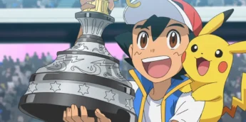 Ash Ketchum e Pikachu em cena de Pokémon: Jornadas Supremas
