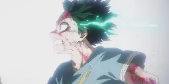 Deku em cena do Episódio 167 de My Hero Academia