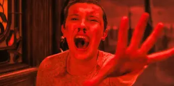 Eleven no Mundo Invertido em Stranger THings