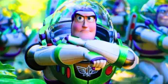 Buzz Lightyear perdido em selva em Toy Story 5