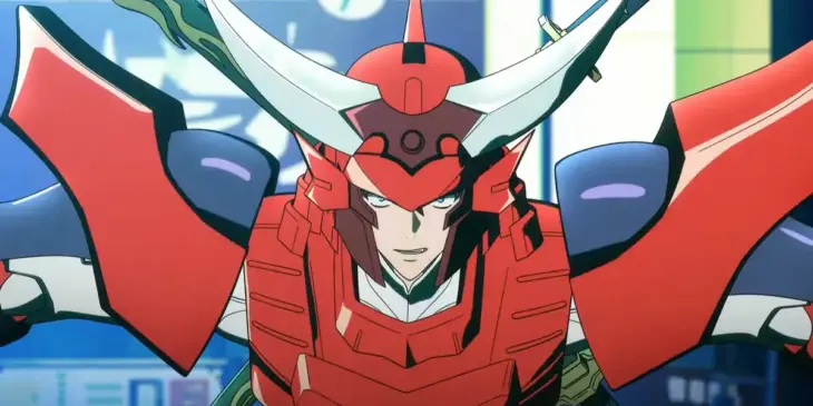 Gai em cena de Yoroi Shin Den Samurai Troopers