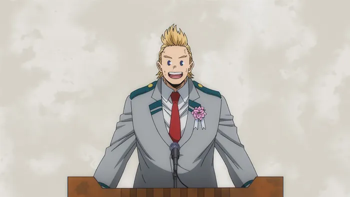 Mirio Togata em cena do Episódio 9 da temporada final de My Hero Academia