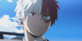 Shoto Todoroki em cena do Episódio 168 de My Hero Academia