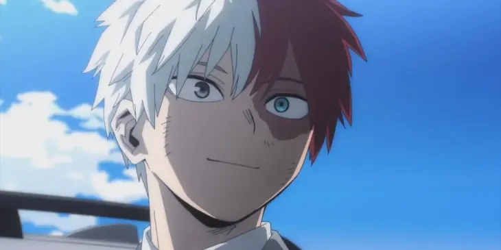 Shoto Todoroki em cena do Episódio 168 de My Hero Academia