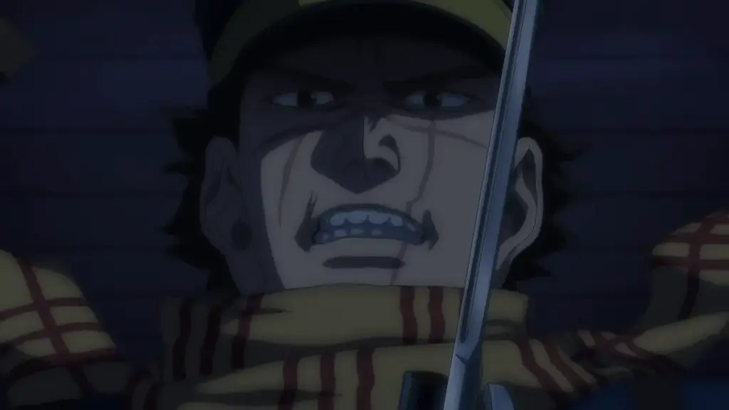 Sugimoto em cena da temporada final de Golden Kamuy
